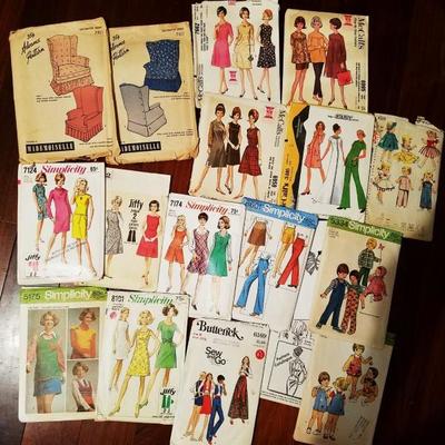 Vtg dress Patterns Simplicity McCall's Butterick Mademoiselle Circa-1950-70