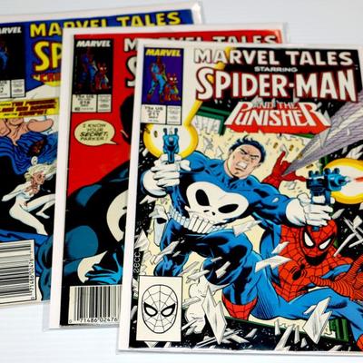 Marvel Tales SPIDER-MAN #211 218 221 Punisher 1988 Marvel Comics Lot #828-37