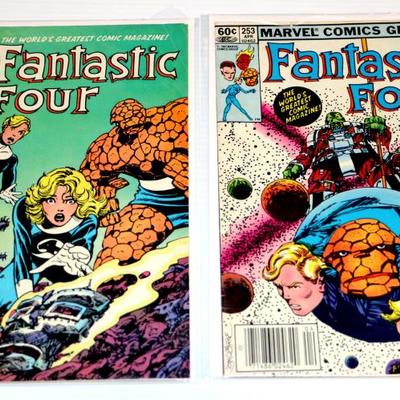 Fantastic Four #241 246 248 251 253 260 Marvel Comics 1983 Lot #828-11