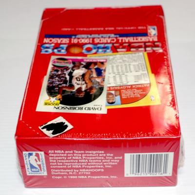 1990-91 HOOPS Basketball Series II Trading Cards Sealed Wax Box Lot #828-52