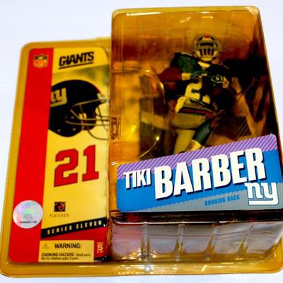 2005 NFL McFarlane Series 11 Tiki Barber Action Figure NY Giants NIB #828-56