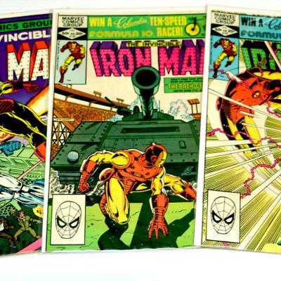 The Invincible IRON MAN #154 155 156 Marvel Comics 1982 Lot #828-04