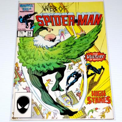 Web Of SPIDER-MAN #24 Vulture Venom app. 1987 Marvel Comics #828-30