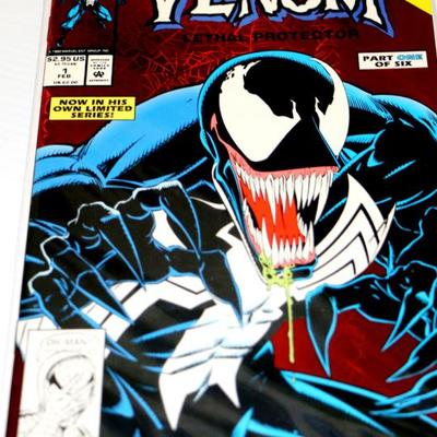 VENOM Lethal Protector #1 High Grade NM+ 1993 Marvel Comics #828-29