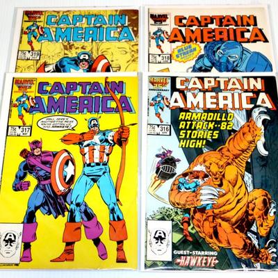 Captain America #316 317 318 319 Marvel Comics c.1986 High grade #828-73