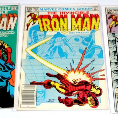 The Invincible IRON MAN #165 166 167 Marvel Comics 1982/83 Lot #828-06