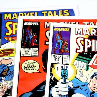 Marvel Tales SPIDER-MAN #211 218 221 Punisher 1988 Marvel Comics Lot #828-37