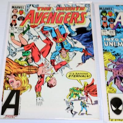 The Mighty AVENGERS #246 247 248 Marvel Comics 1984 Lot #828-09