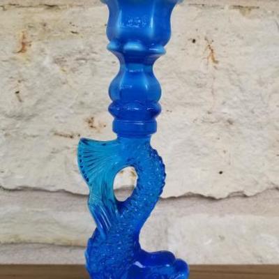 Boston & Sandwich Glass Dolphin | Blue and White Blend