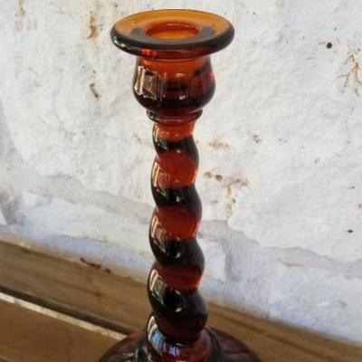 Northwood Glass Twisted Taper | Amber