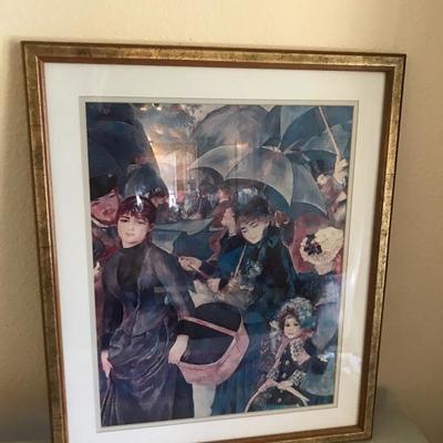 Lot 14: Framed Renoir Collector's Print