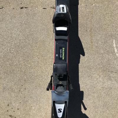 Lot 36: 2 Pair Salomon DH Skis and 2 Pair of Poles