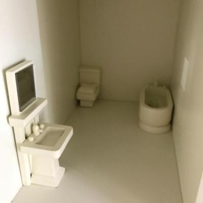 Lot 16: Dollhouse, Doll, and Doll furniture