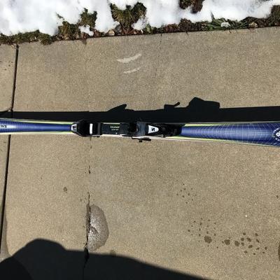 Lot 36: 2 Pair Salomon DH Skis and 2 Pair of Poles
