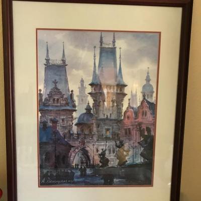 Lot 13: Krasnyansky Framed Lithograph