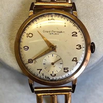 18K Gold Vintage Girard Perragaux Watch - 19 Jewels