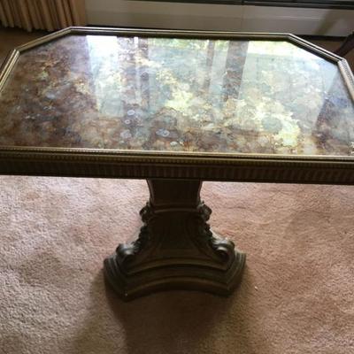 End Table - Gold Accent