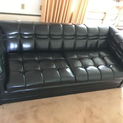 Gorgeous Mid Century Leather Sofa