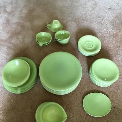 42 pc Green Dishes Set (USA) Russel Wright