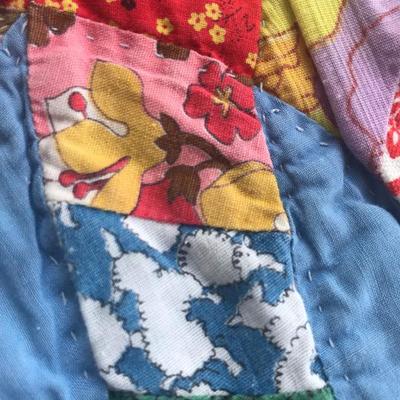 Hand stiched Wedding Ring Oversized Quilt
