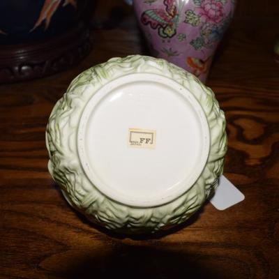 Fitz and Floyd Pottery Set, Carrots and Veggies