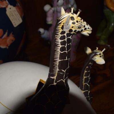 Giraffes Popping Out of Egg by Lourdes Rodriquez