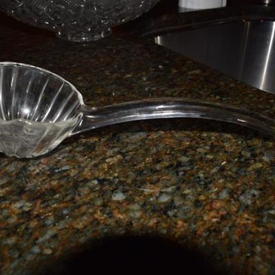 Large Crystal Punch Bowl Set