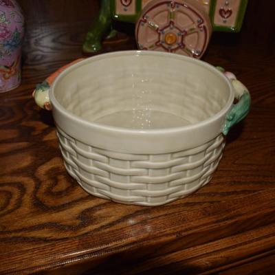 Fitz and Floyd Pottery Set, Carrots and Veggies