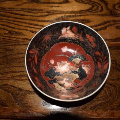 Oriental Bowl on Rosewood Stand