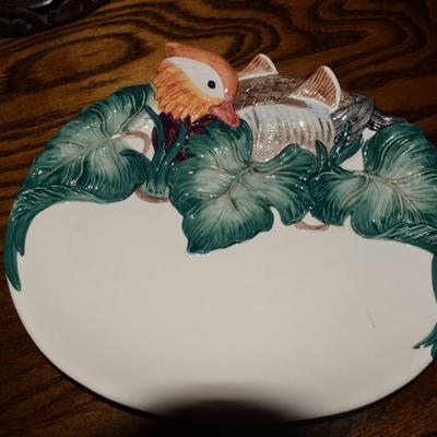 Fitz and Floyd Parrot Dish