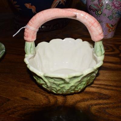 Fitz and Floyd Pottery Set, Carrots and Veggies