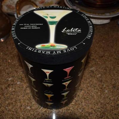 Decorative Martini Glass "Lolita" by Santa Barbara