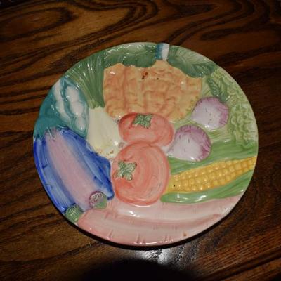 Fitz and Floyd Plate, Veggies