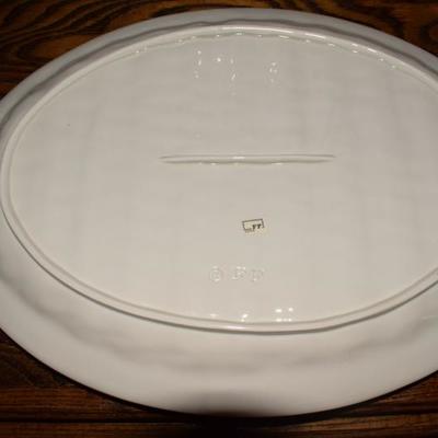 Fitz and Floyd Pottery Set, Carrots and Veggies