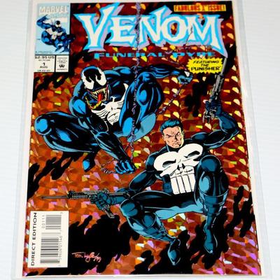 VENOM Funeral Pyre #1 w/Punisher High Grade 1993 Marvel Comics #828-28