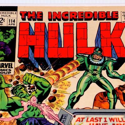 The Incredible HULK #114 Silver Age 1969 Marvel Comics Higher Grade #912-30