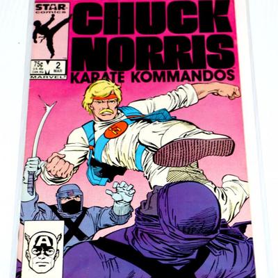CHUCK NORRIS Karate Kommandos #1 #2 Rare Marvel Comics Lot #912-26