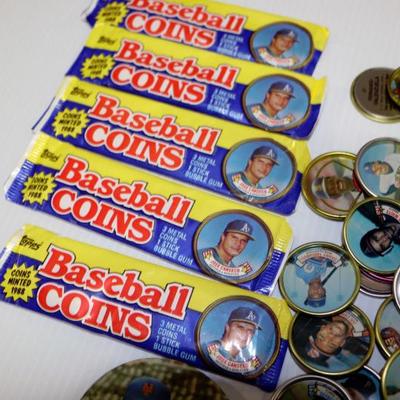 1986-1990 TOPPS Baseball Coins Collection - Lot of 145 Coins - Lot #905-09