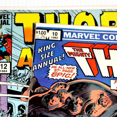 THOR Annual #10 #12 Marvel Comics 1982-84 Bronze Age Comics Lot #912-17