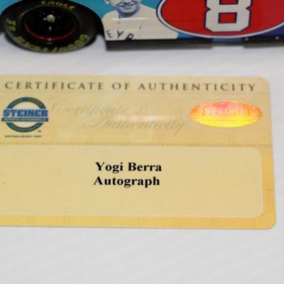 Yogi Berra Autographed 2003 Nascar Diecast Car Limited Edition w/ COA #828-59