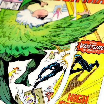 Web Of SPIDER-MAN #24 Vulture Venom app. 1987 Marvel Comics #828-30