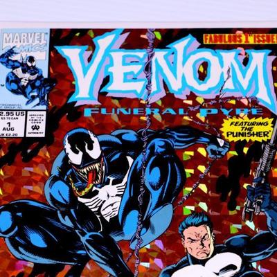 VENOM Funeral Pyre #1 w/Punisher High Grade 1993 Marvel Comics #828-28