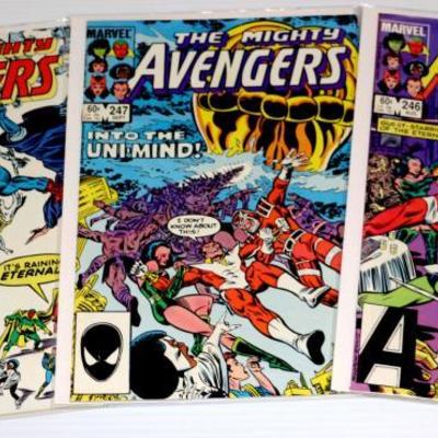 The Mighty AVENGERS #246 247 248 Marvel Comics 1984 Lot #828-09