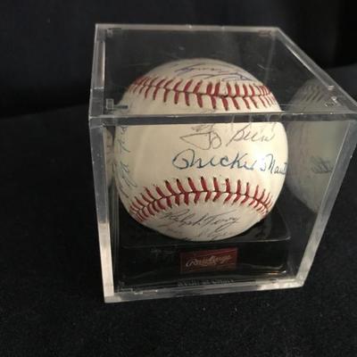 1962 NY Yankees Team Signed Baseball with Certificate of Authenticity