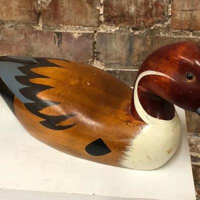 CARVED WOOD DUCK DECOY