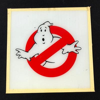 GHOST BUSTER GLASS SIGN