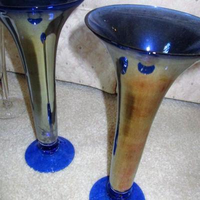 Glass Set with Blue Vases See all photos 