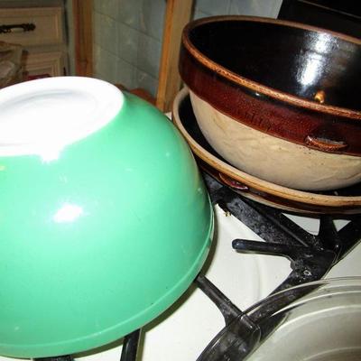 Vintage Crocks and Pyrex See all photos 