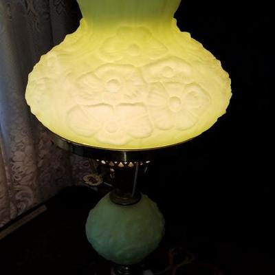 Beautiful Green Antique Lamp