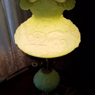 Beautiful Green Antique Lamp